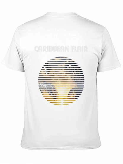 Caribbean Flair Graphic Tee - Black