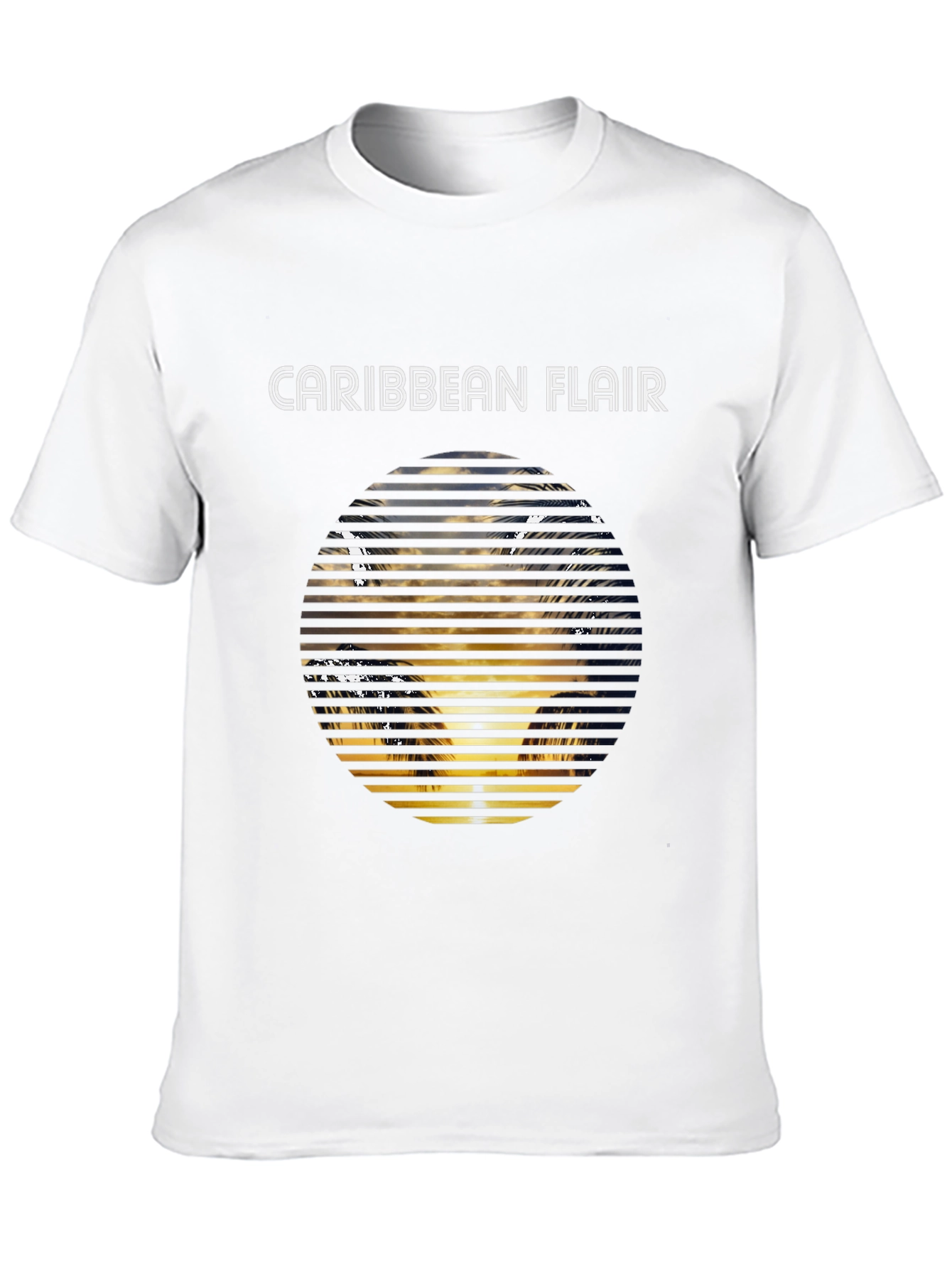 Caribbean Flair Graphic Tee - Black