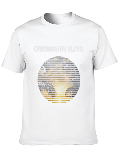 Caribbean Flair Graphic Tee - Black