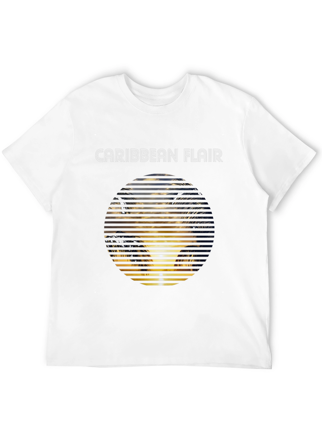 Caribbean Flair Graphic Tee - Black