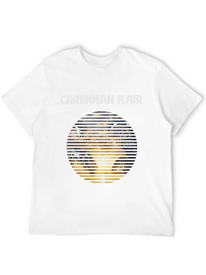 Caribbean Flair Graphic Tee - Black
