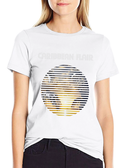 Caribbean Flair Graphic Tee - Black