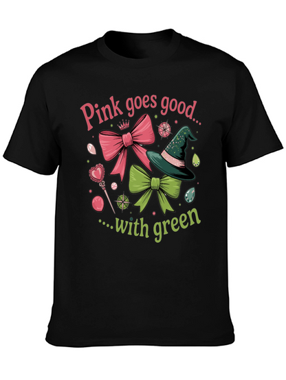 Pink & Green Graphic T-Shirt