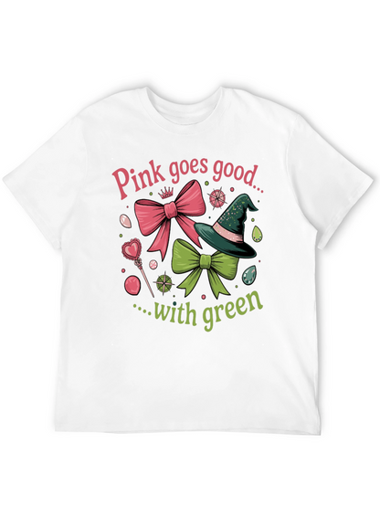 Pink & Green Graphic T-Shirt