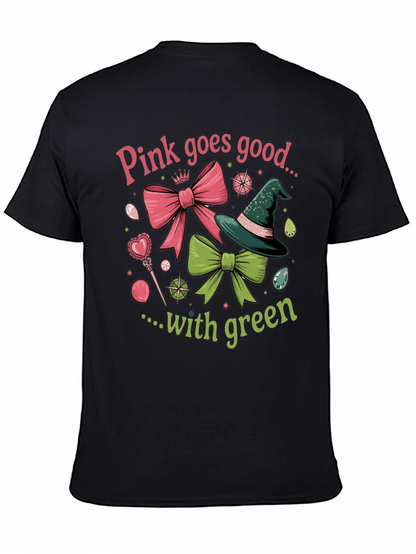 Pink & Green Graphic T-Shirt