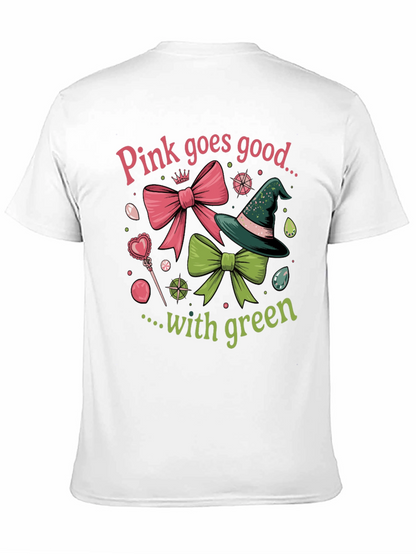 Pink & Green Graphic T-Shirt