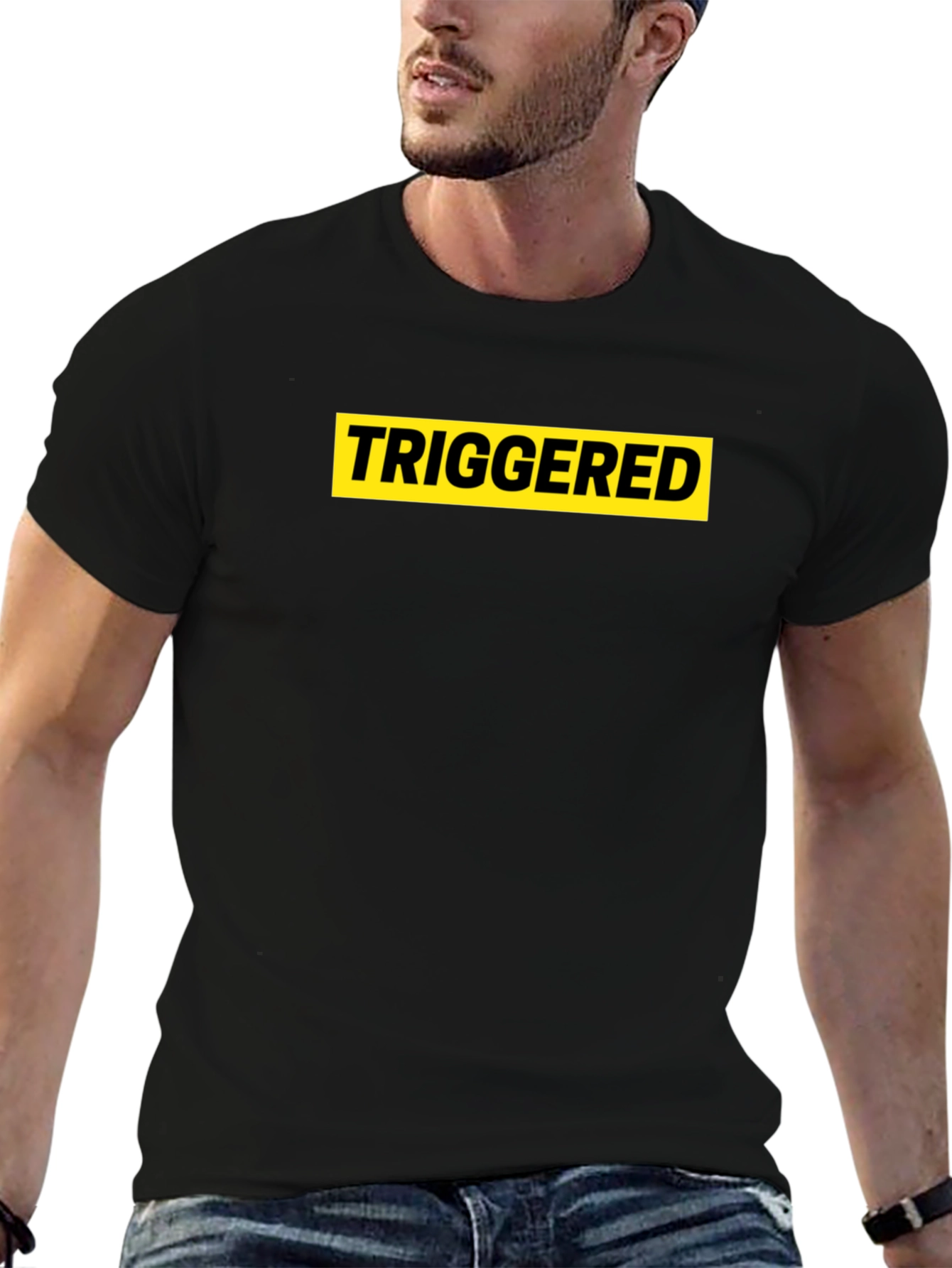 Triggered Graphic Tee - Black