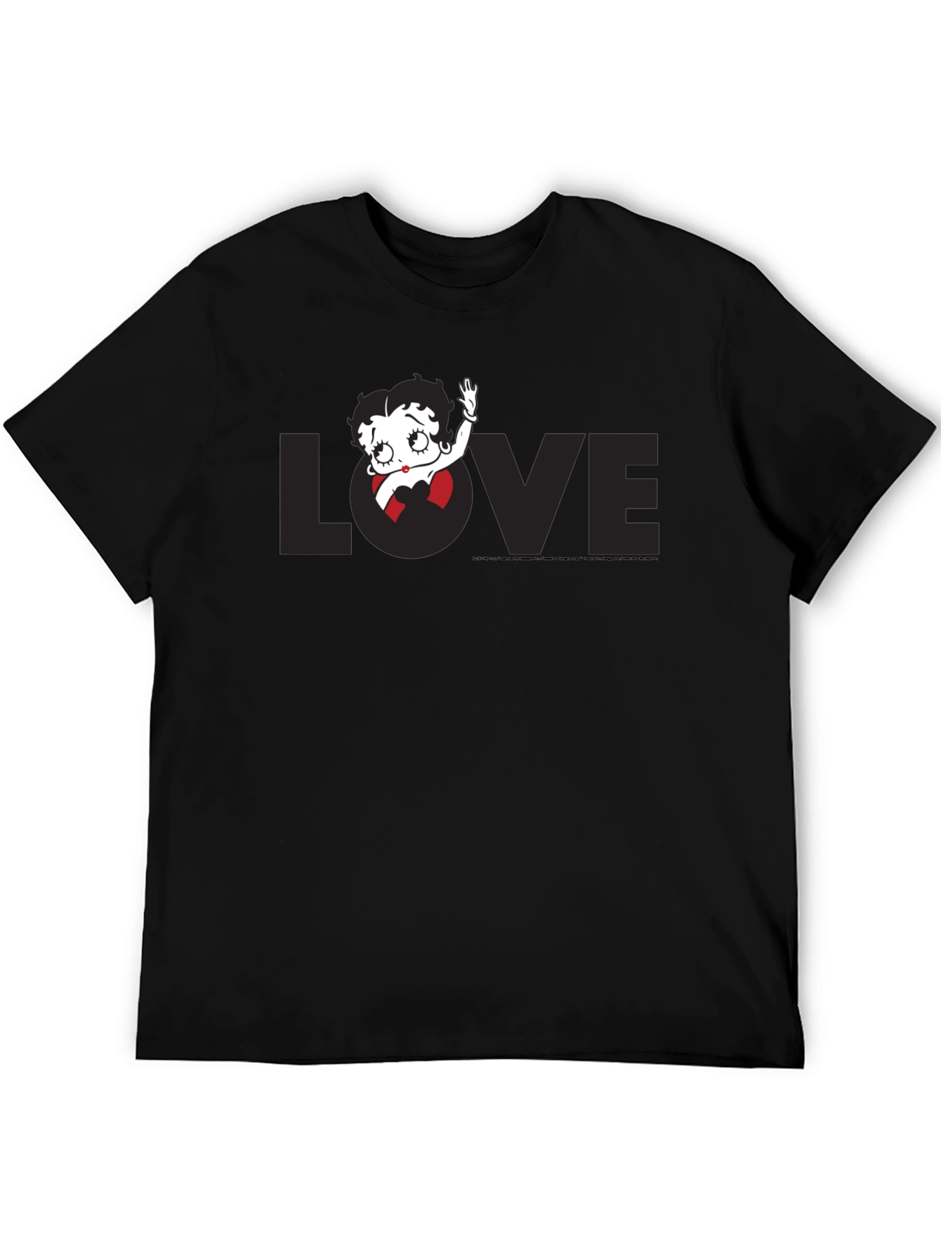 Betty Boop Love Black T-Shirt