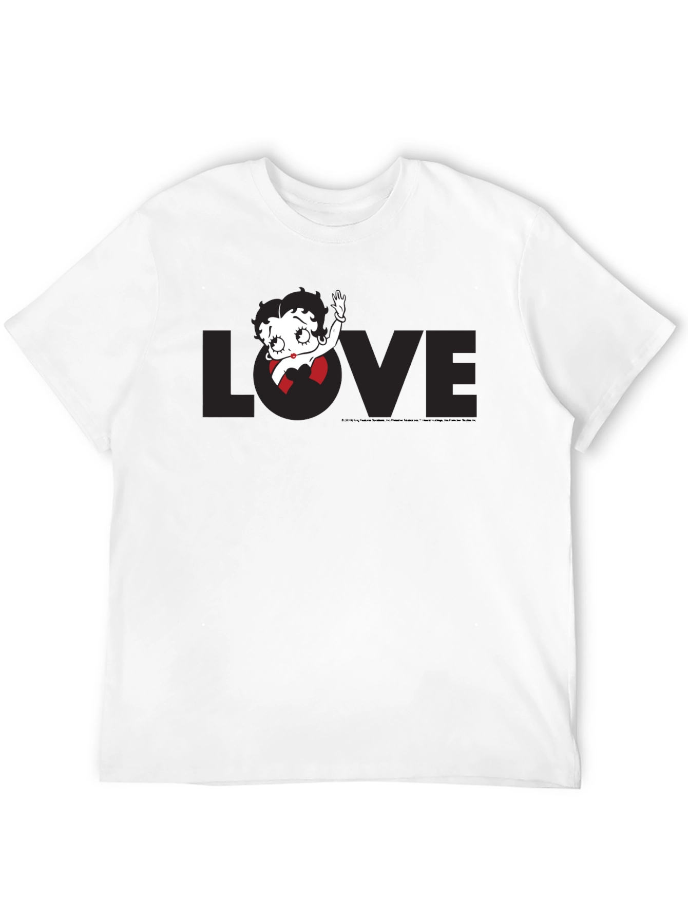 Betty Boop Love Black T-Shirt