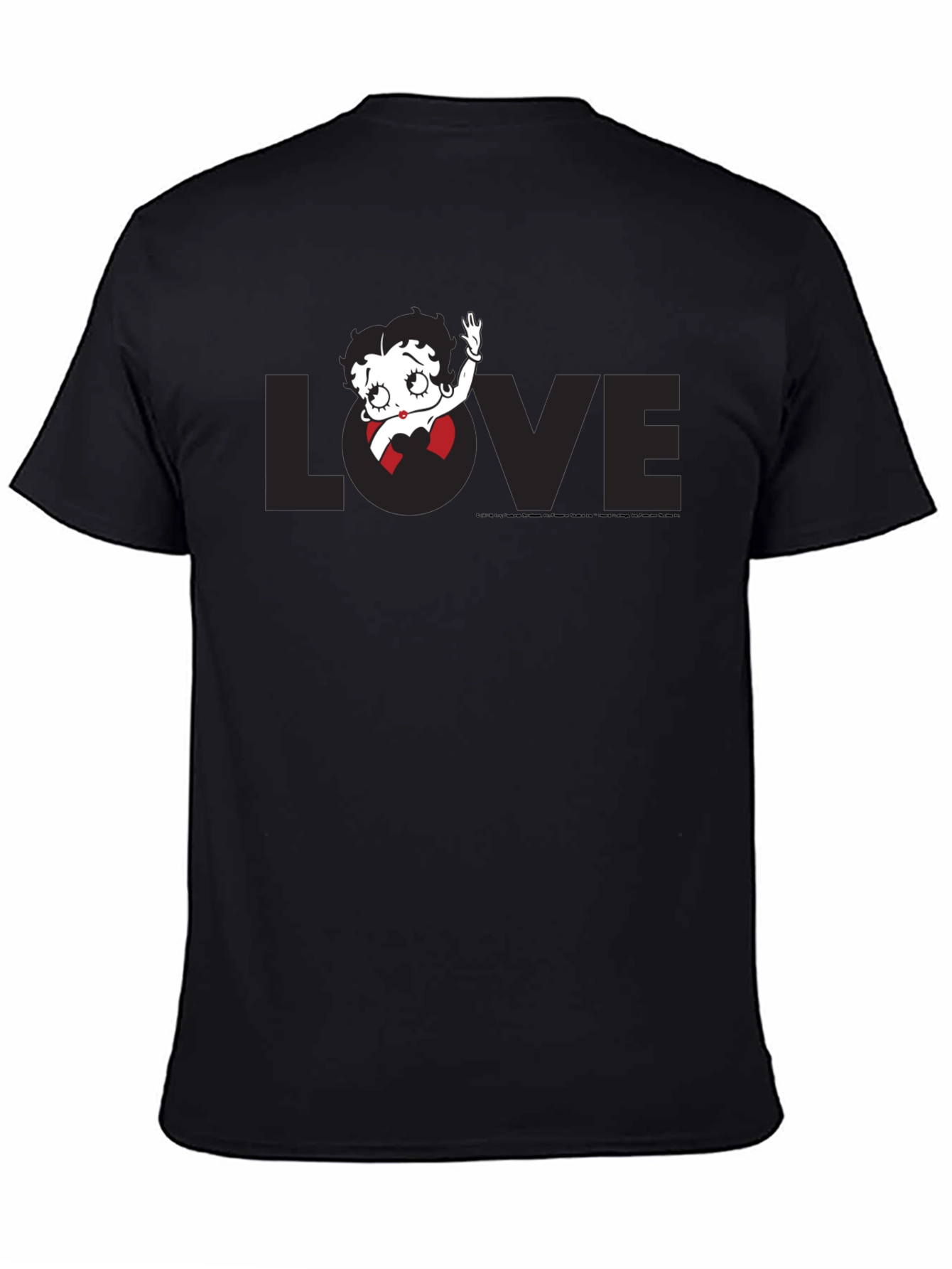 Betty Boop Love Black T-Shirt