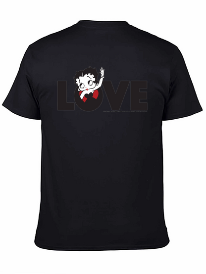 Betty Boop Love Black T-Shirt