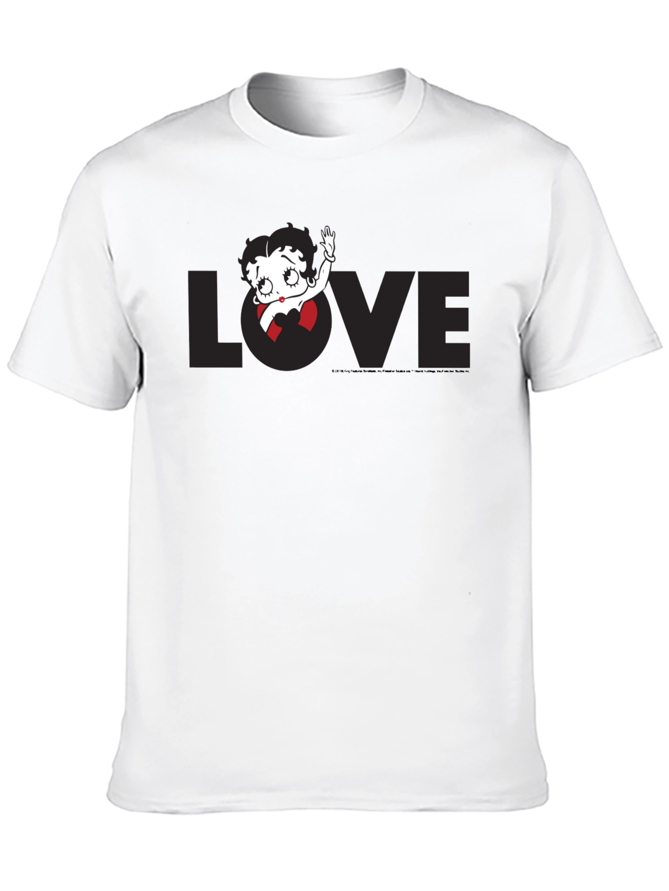 Betty Boop Love Black T-Shirt