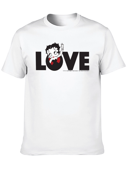 Betty Boop Love Black T-Shirt