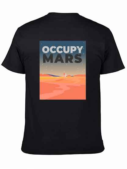 Occupy Mars Graphic Tee - Space Exploration T-Shirt