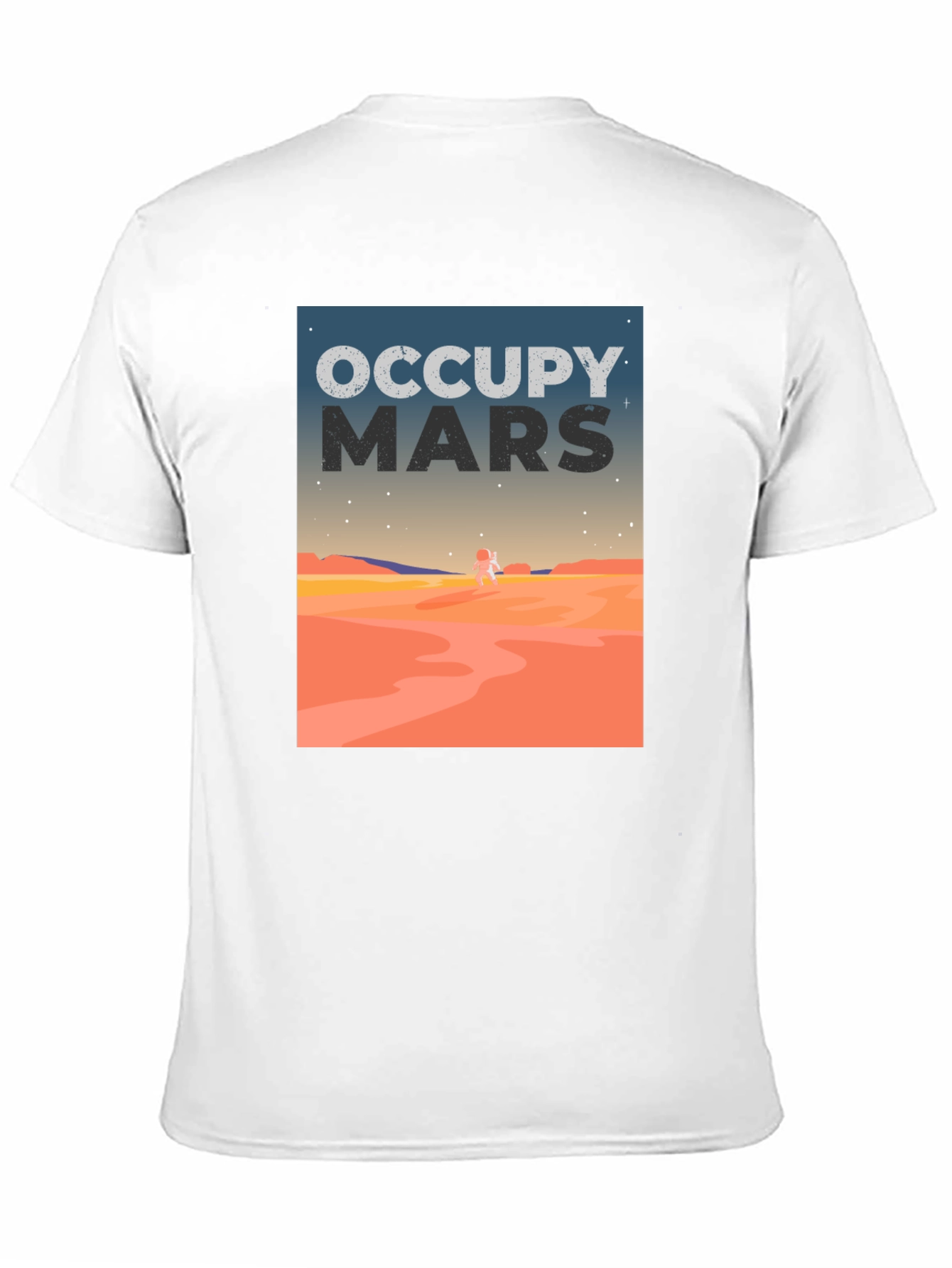 Occupy Mars Graphic Tee - Space Exploration T-Shirt