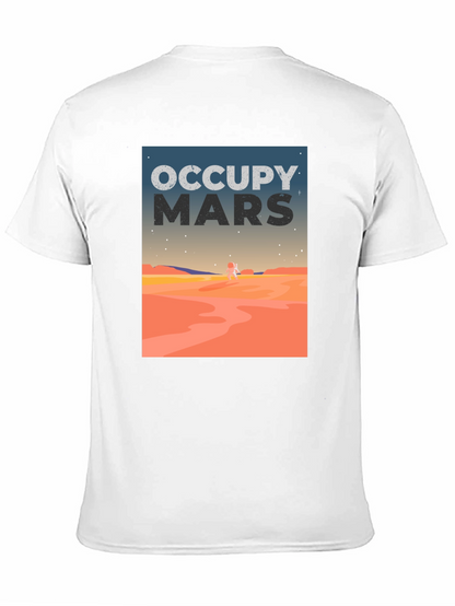Occupy Mars Graphic Tee - Space Exploration T-Shirt