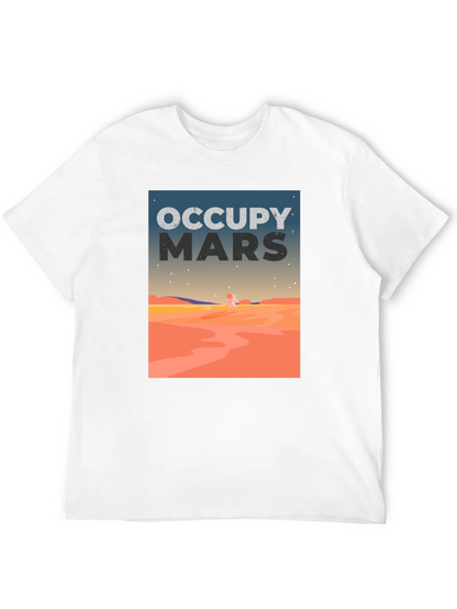 Occupy Mars Graphic Tee - Space Exploration T-Shirt