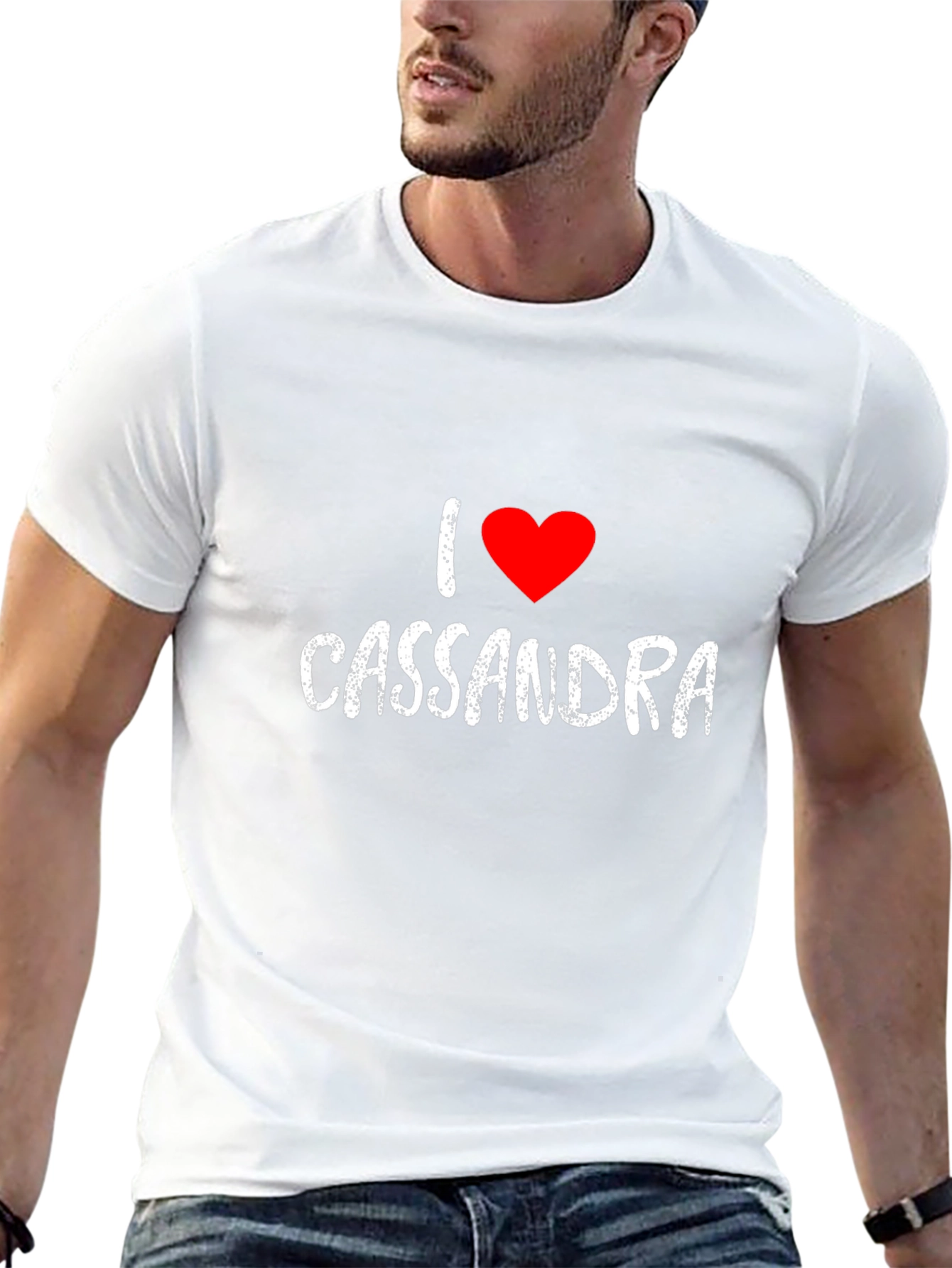 I Heart Cassandra - Mens Black Graphic Tee
