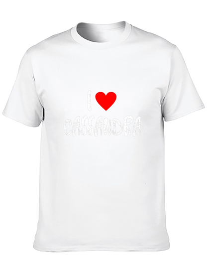 I Heart Cassandra - Mens Black Graphic Tee