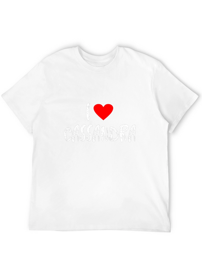 I Heart Cassandra - Mens Black Graphic Tee