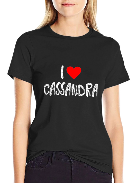 I Heart Cassandra - Mens Black Graphic Tee
