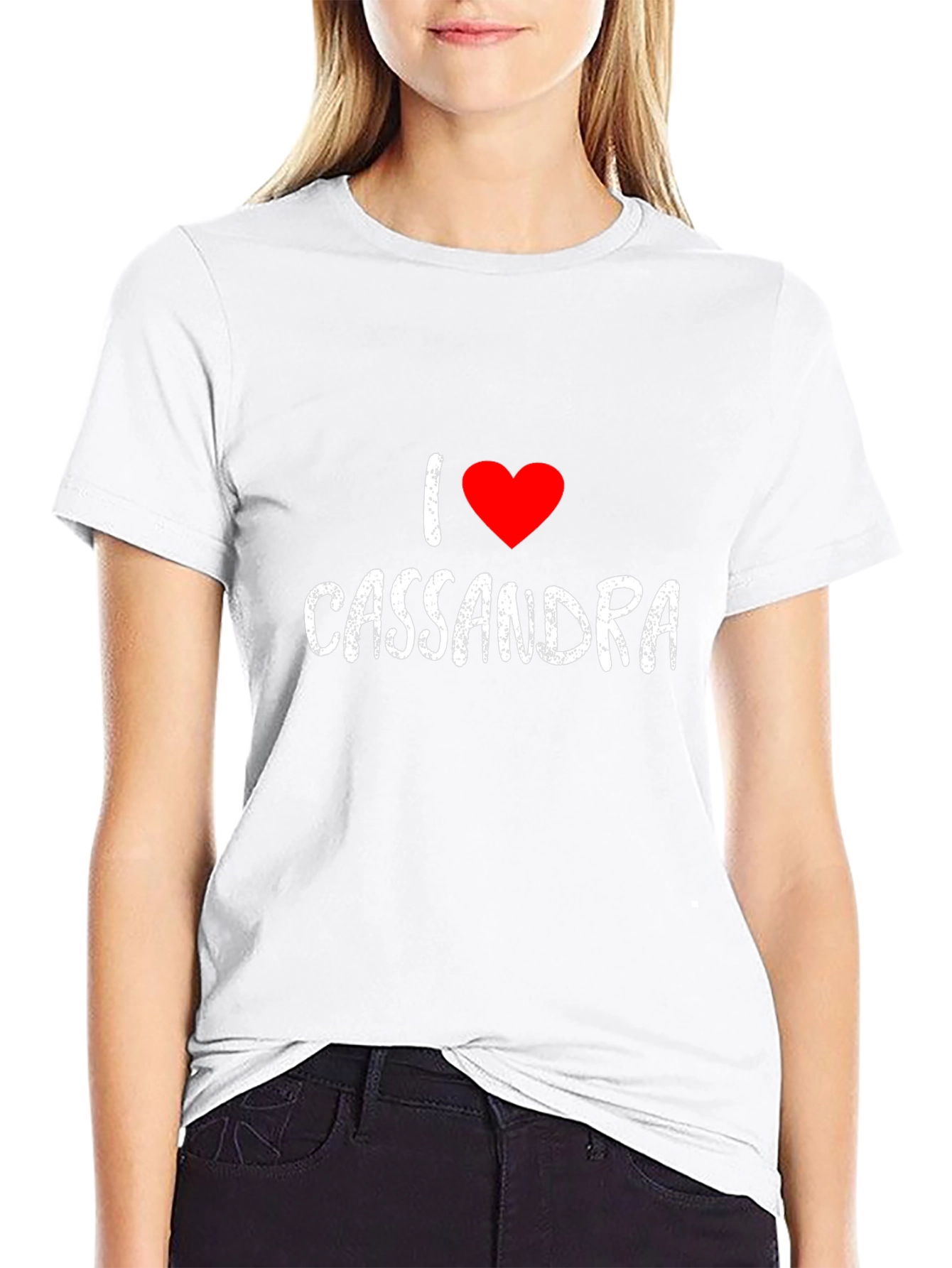 I Heart Cassandra - Mens Black Graphic Tee