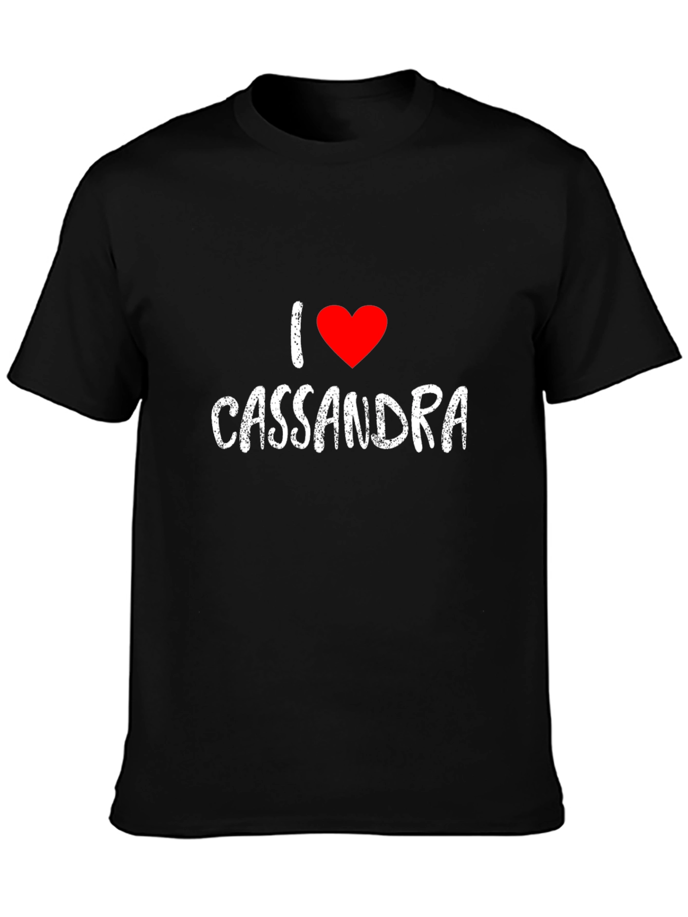I Heart Cassandra - Mens Black Graphic Tee