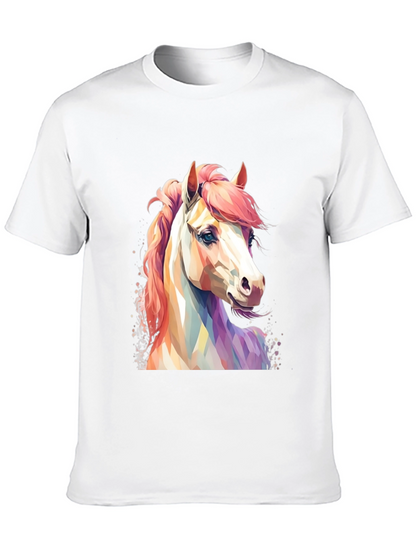Horse Graphic T-Shirt - Mens Black Tee