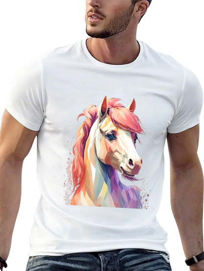 Horse Graphic T-Shirt - Mens Black Tee
