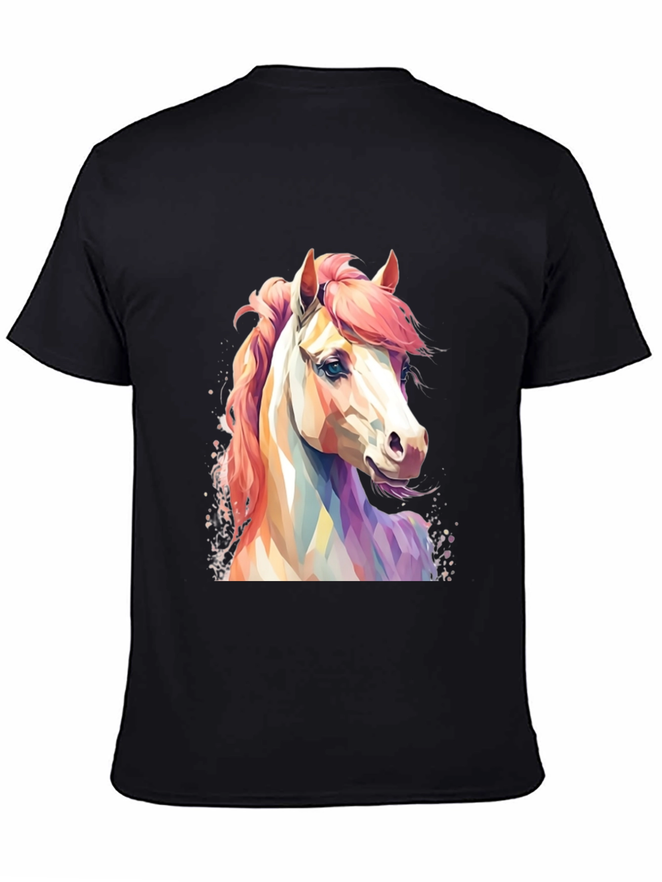 Horse Graphic T-Shirt - Mens Black Tee