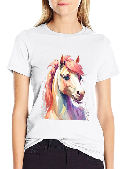 Horse Graphic T-Shirt - Mens Black Tee