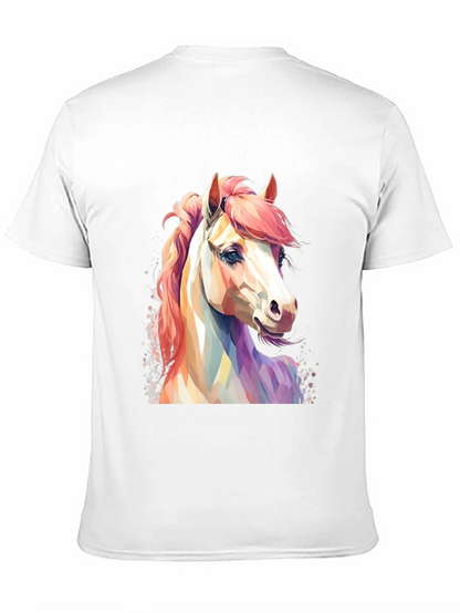 Horse Graphic T-Shirt - Mens Black Tee