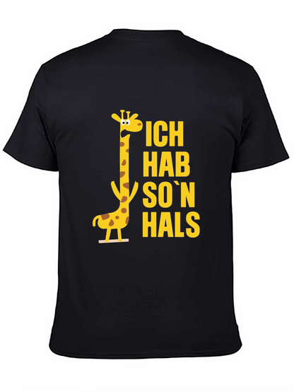 Ich Hab Son Hals Giraffe Black T-Shirt