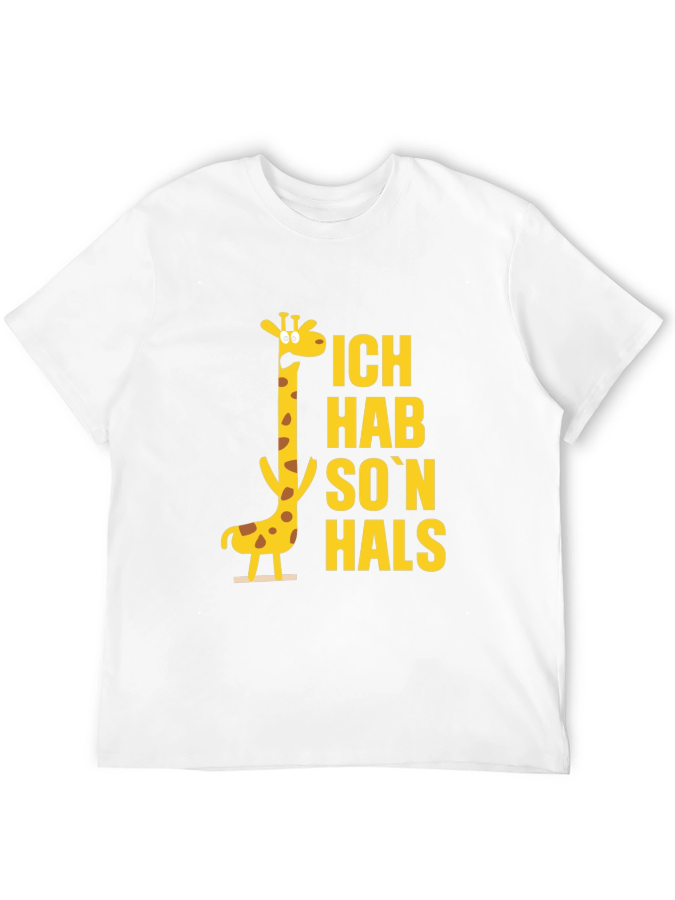 Ich Hab Son Hals Giraffe Black T-Shirt
