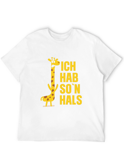 Ich Hab Son Hals Giraffe Black T-Shirt