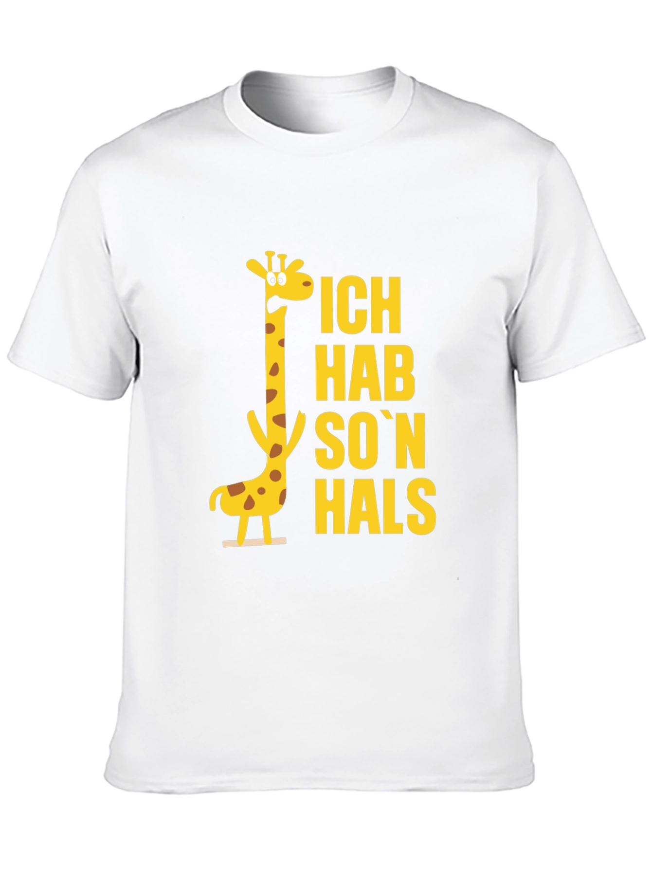 Ich Hab Son Hals Giraffe Black T-Shirt