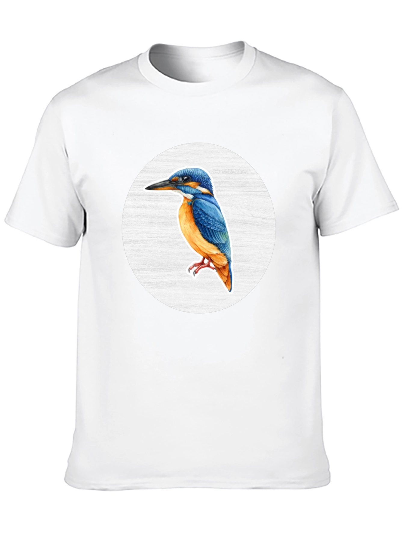 Kingfisher Bird Graphic Tee - Unisex Black T-Shirt