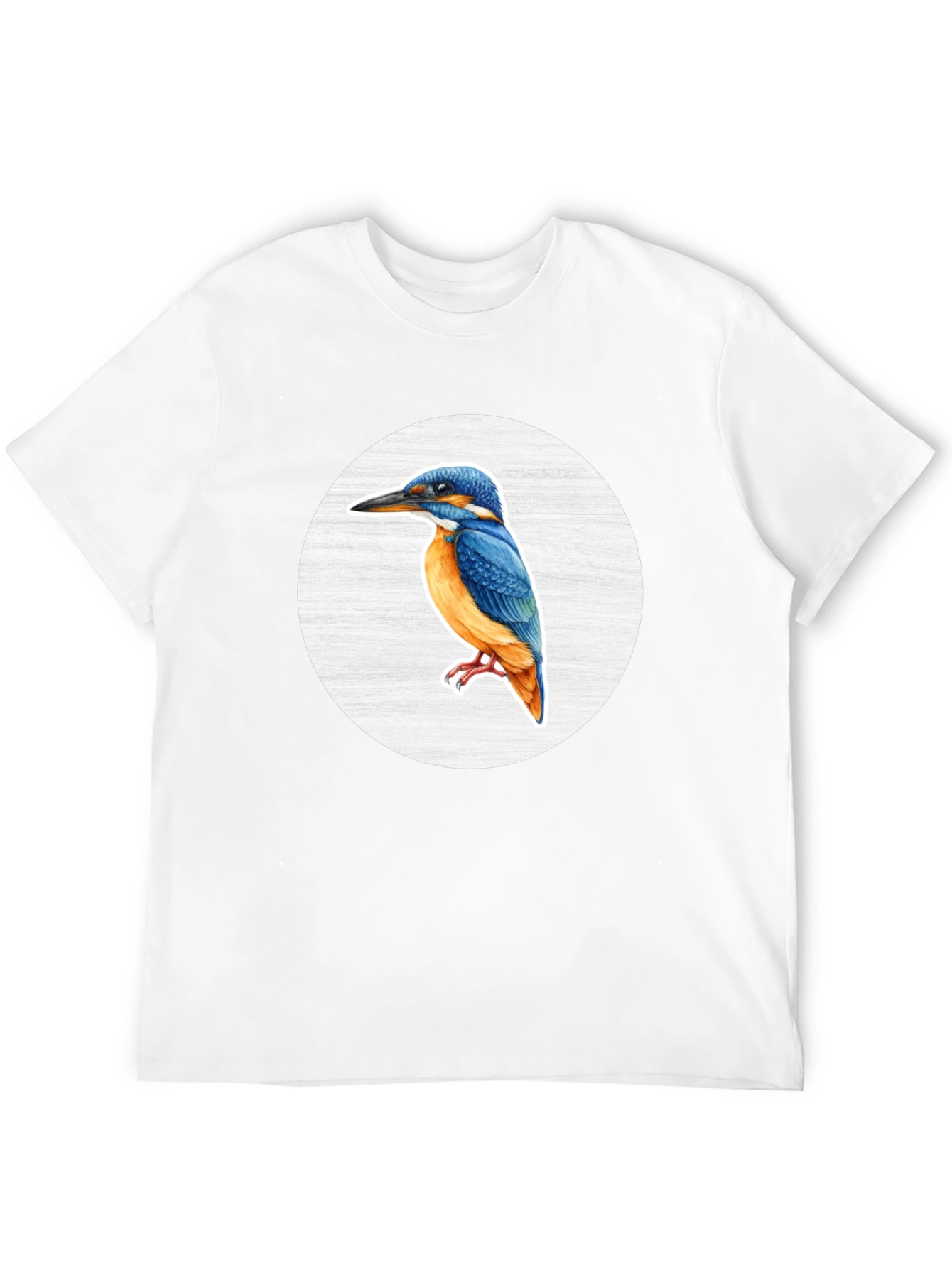 Kingfisher Bird Graphic Tee - Unisex Black T-Shirt