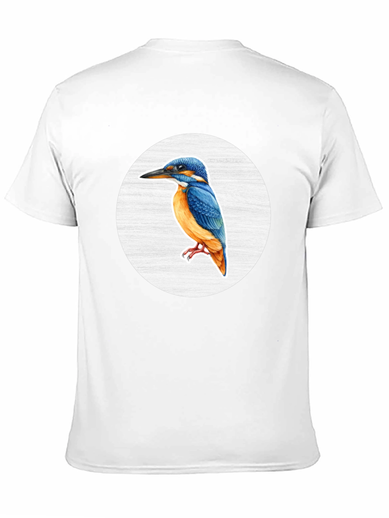 Kingfisher Bird Graphic Tee - Unisex Black T-Shirt