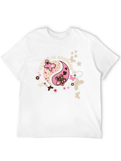 Nature In Harmony Yin Yang Graphic T-Shirt