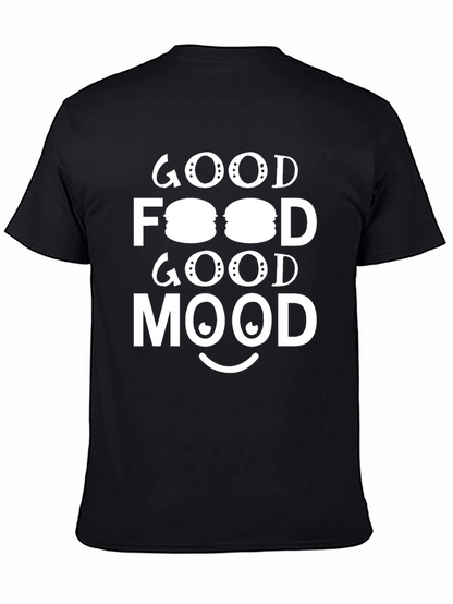 Good Food Good Mood Graphic Tee - Black