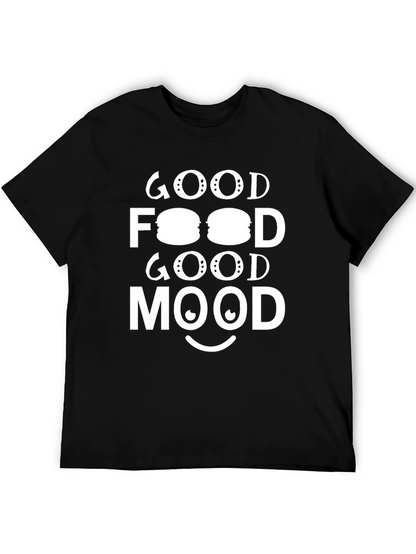 Good Food Good Mood Graphic Tee - Black