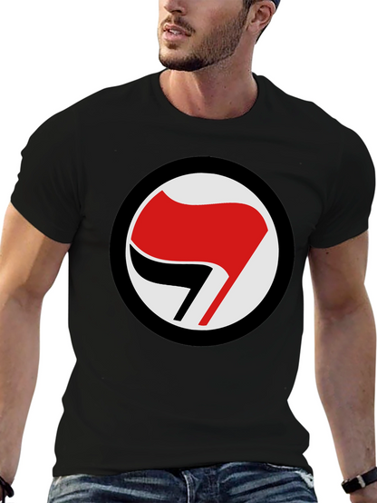 Antifascist Symbol T-Shirt - Black Tee