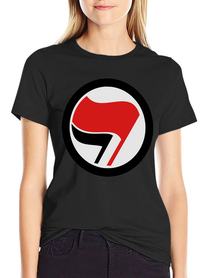 Antifascist Symbol T-Shirt - Black Tee