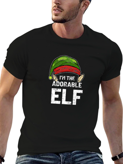 Adorable Elf Christmas Graphic Tee
