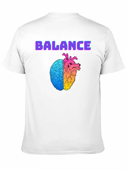 Balance Brain Heart Graphic T-Shirt