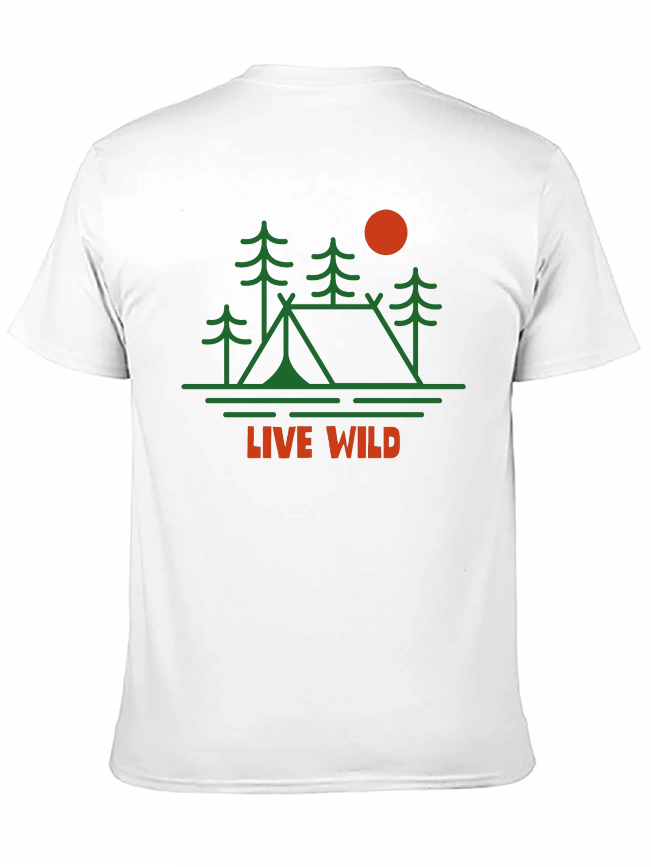 Live Wild Graphic Tee | Camping Adventure Shirt