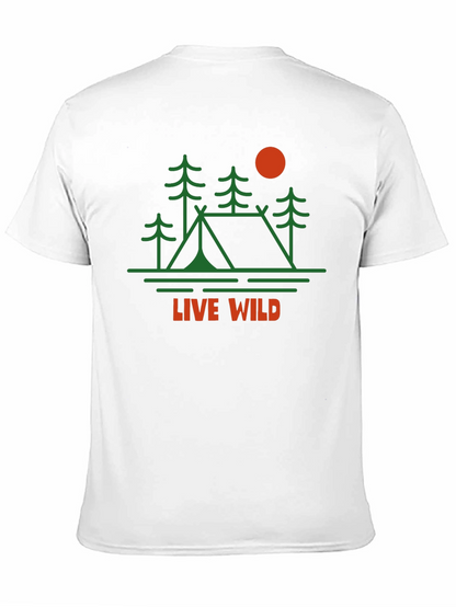 Live Wild Graphic Tee | Camping Adventure Shirt