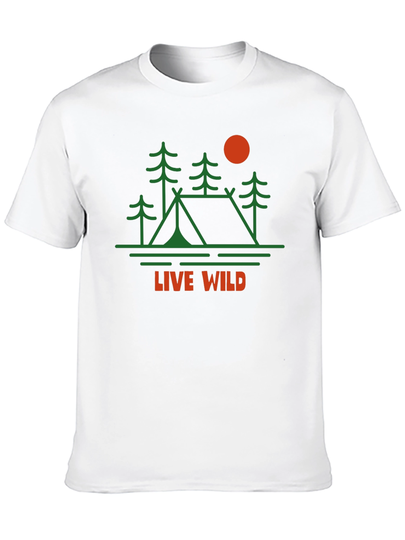 Live Wild Graphic Tee | Camping Adventure Shirt