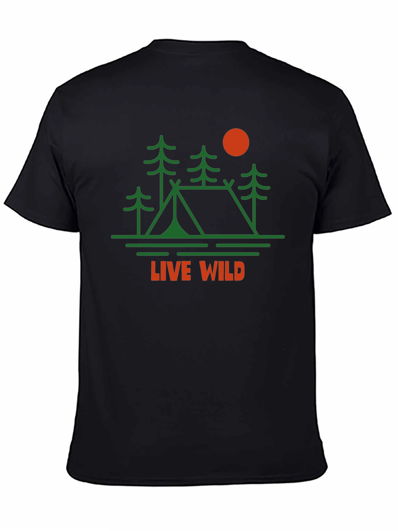 Live Wild Graphic Tee | Camping Adventure Shirt
